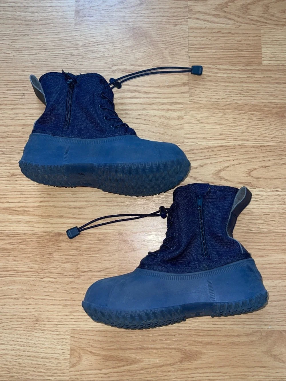 Polo Ralph Lauren Eisley Kids Duck Boots Navy Pink Waterproof Size 13